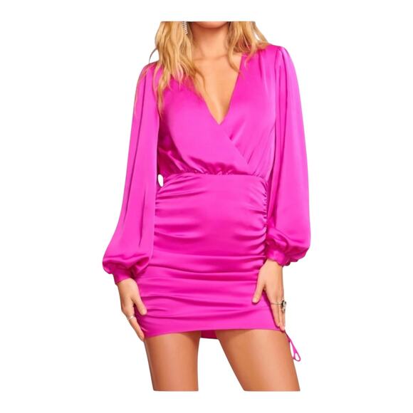 Ramy Brook Dress foxy long sleeve pink size 20 - Picture 1 of 7